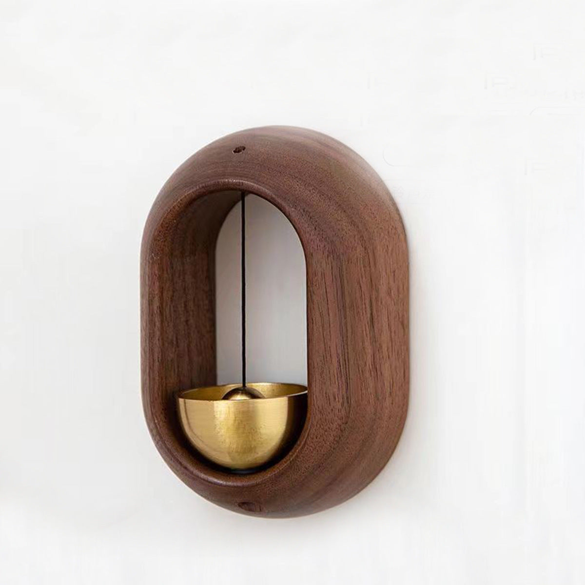 Doorbell - Wireless Doorbell - Wooden Doorbell - Magnetic Wall Sticker - Vintage Wooden Doorbell - Vintage - With Copper Bell - Living Room Decoration - Bedroom Decoration - Wall Decoration - Christmas Gifts - Christmas Gifts for Adults - 1 Piece