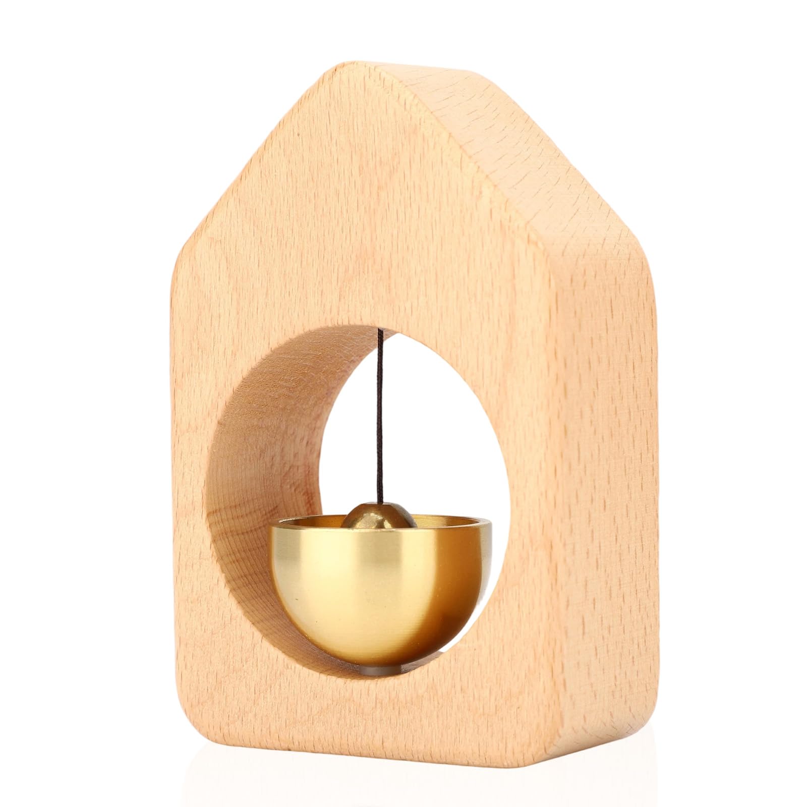 Doorbell - Wireless Doorbell - Wooden Doorbell - Magnetic Wall Sticker - Vintage Wooden Doorbell - Vintage - With Copper Bell - Living Room Decoration - Bedroom Decoration - Wall Decoration - Christmas Gifts - Christmas Gifts for Adults - 1 Piece