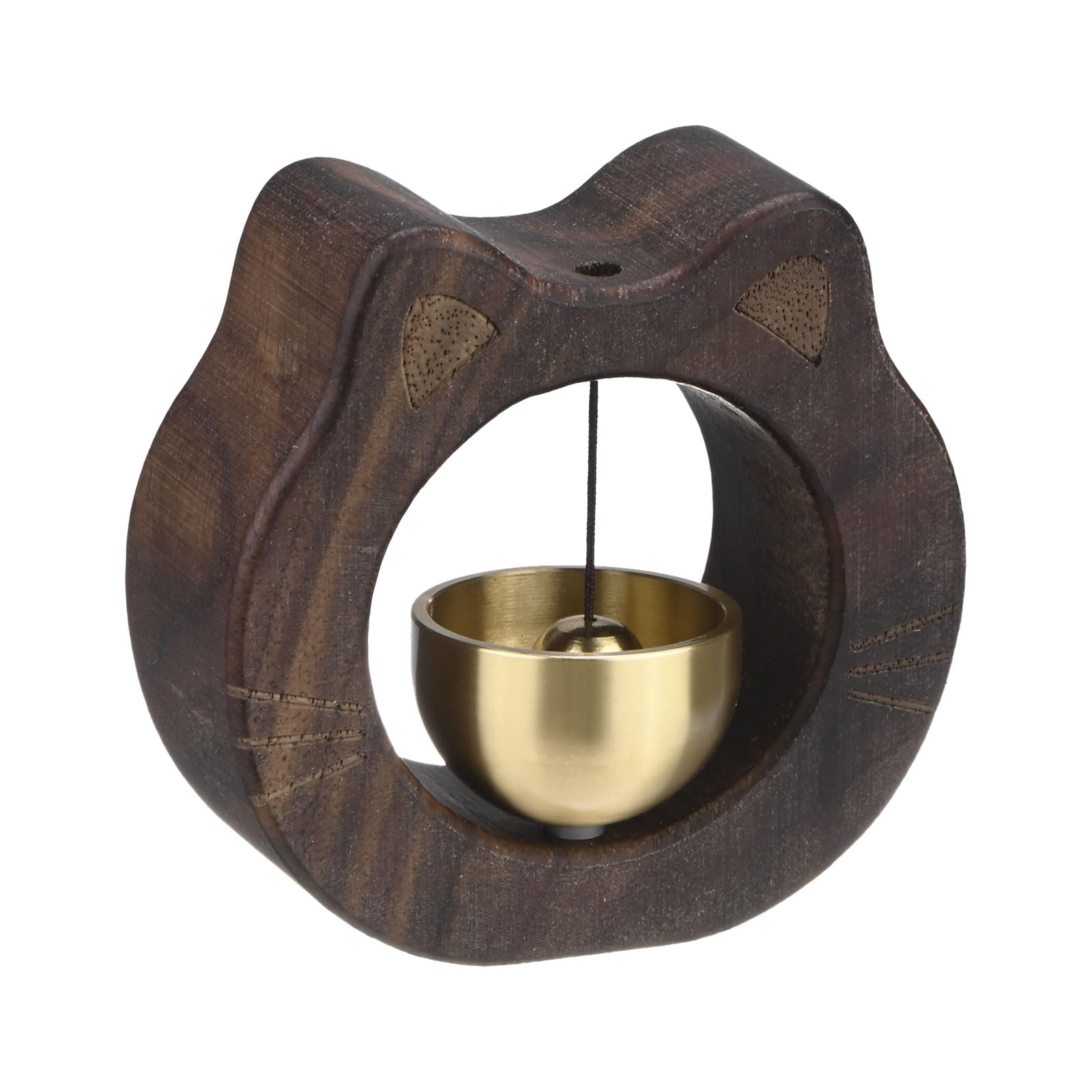 Doorbell - Wireless Doorbell - Wooden Doorbell - Magnetic Wall Sticker - Vintage Wooden Doorbell - Vintage - With Copper Bell - Living Room Decoration - Bedroom Decoration - Wall Decoration - Christmas Gifts - Christmas Gifts for Adults - 1 Piece