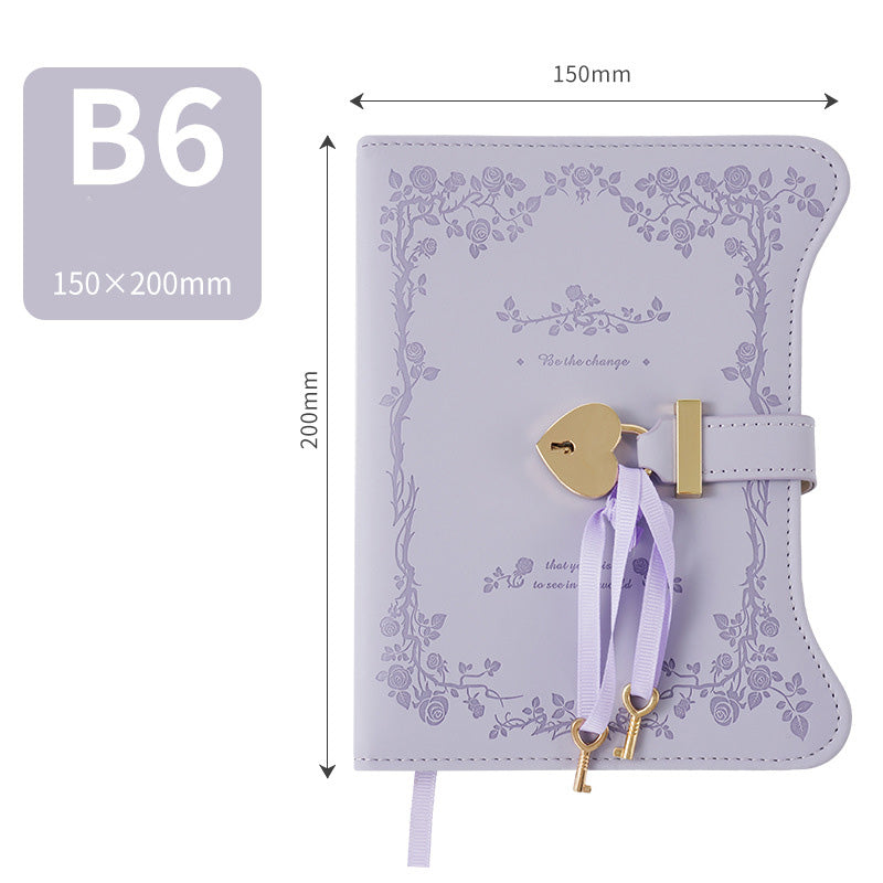 Diary - Journal - diary with lock - password book - Notebook - notebook b6 - diary for adults - books - Retro - Creative - Christmas gifts - Christmas gifts for adults - gift for women - gift for men - 1 piece