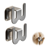 Shoe Rack - Slippers Holder - Bathroom Accessories - Shoe Storage - Wall Hook - Self-Adhesive - Shoe Hanging System - Bathroom Organizer - Hallway Accessories - No Drilling - Black - 2 pieces