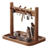 Key holder - Wooden organizer - Key rack - Jewelry holder - Desk organizer - Key tray - Storage tray - Necklace holder - Hall organizer - Home accessories - Jewelry rack - Storage - Display - 1 piece