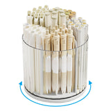 Pen tray - Desk organizer - Make up organizer - Lipstick holder - Brush holder - Office supplies - Cosmetics organizer - Bathroom organizer - Desk accessories - Desk organizer - Rotating organizer - Storage box - White - 1 piece