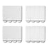 Picture Hanging Strips - No Drilling - Self-Adhesive Velcro - Hanging Picture Frames - Double-Sided Tape - Damage-Free Removal - Poster Strips - Hanging System - Wall Decoration - Strong Adhesive - White - 24 Pairs (48 Strips)