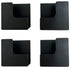 Self-adhesive Wall Hooks - Scale Holder - Wall Bracket Without Drilling - Bathroom Accessories - Universal Wall Hooks - Tablet Holder Wall - Kitchen Organizer - Storage System - Towel Hooks - Strong Adhesive - Black - 4 Pieces