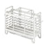 Cutlery Holder - Kitchen Organizer - Cutlery Tray - Countertop Organizer - Utensil Holder - Cutlery Rack - Cutlery Drainer - Spoon Holder - Drying Rack - Kitchen Accessories - With Drip Tray and Hooks - Metal - White - 1 Piece
