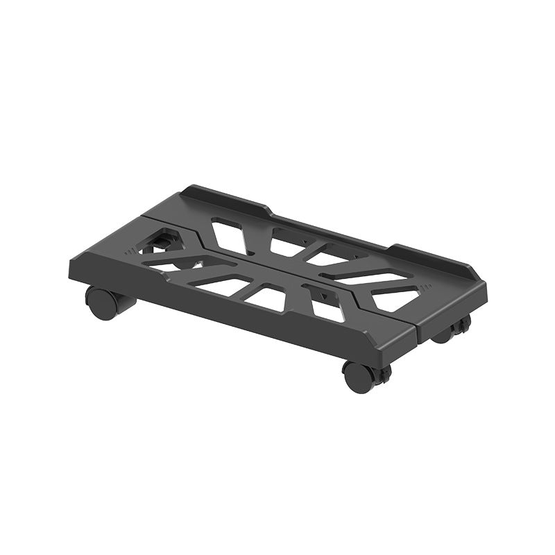 PC Stand with Wheels - Computer Holder - CPU Trolley - Mobile - PC Cart - Desktop Stand - Computer Case Holder - Gaming Setup - Office Supplies - Floor Stand - Computer Accessories - Adjustable Width - Black - 1 Piece