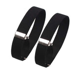 Sleeve Garters - Sleeve Bands - Sleeve Garters - Shirt Bracelets - Hospitality Clothing - Bartender Accessories - Waiter - Costume Accessories - Wedding - Business - Shirt Holders - 1920s Clothing - Adjustable and Elastic - Black - 2 Pieces