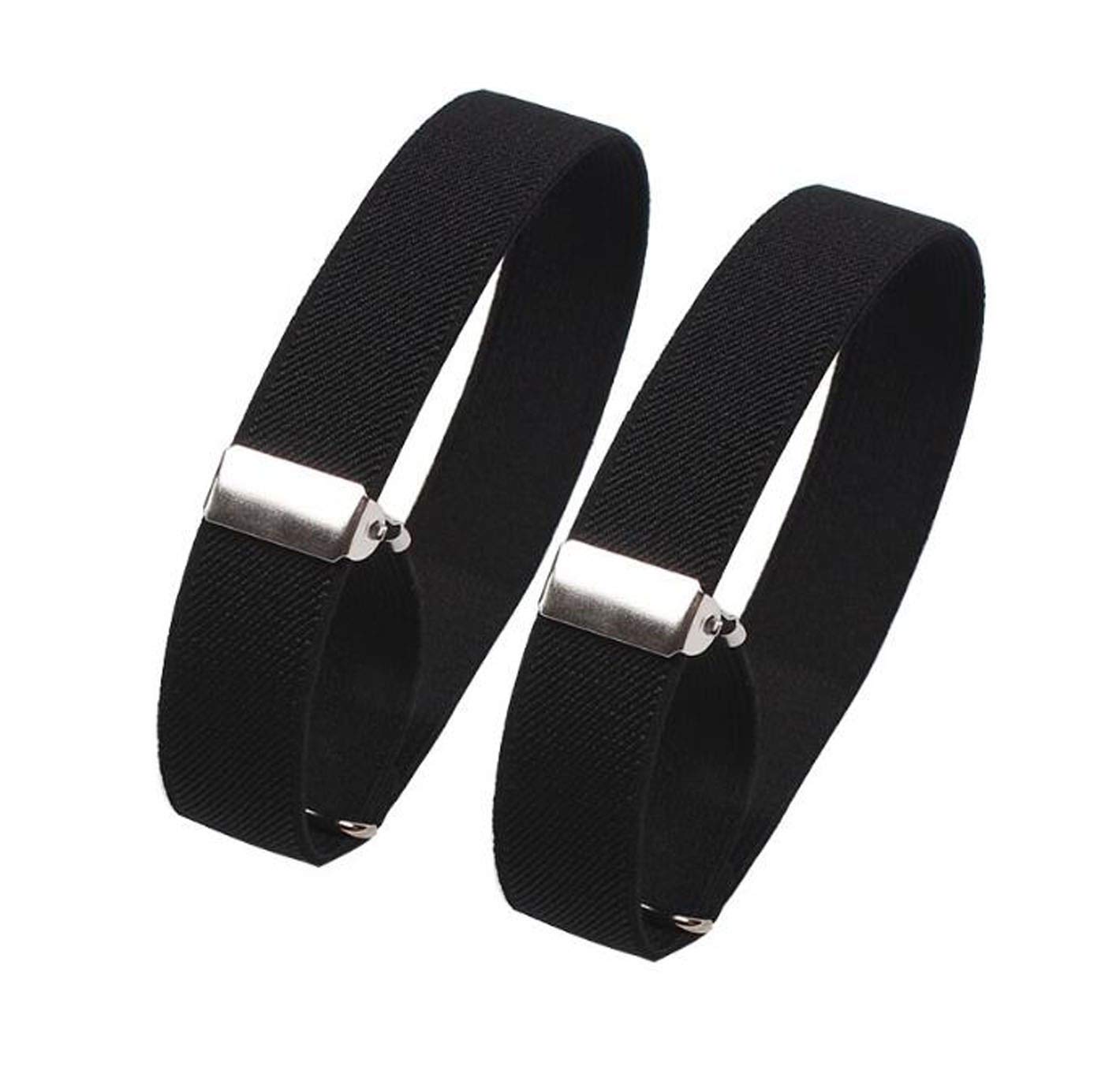 Sleeve Garters - Sleeve Bands - Sleeve Garters - Shirt Bracelets - Hospitality Clothing - Bartender Accessories - Waiter - Costume Accessories - Wedding - Business - Shirt Holders - 1920s Clothing - Adjustable and Elastic - Black - 2 Pieces
