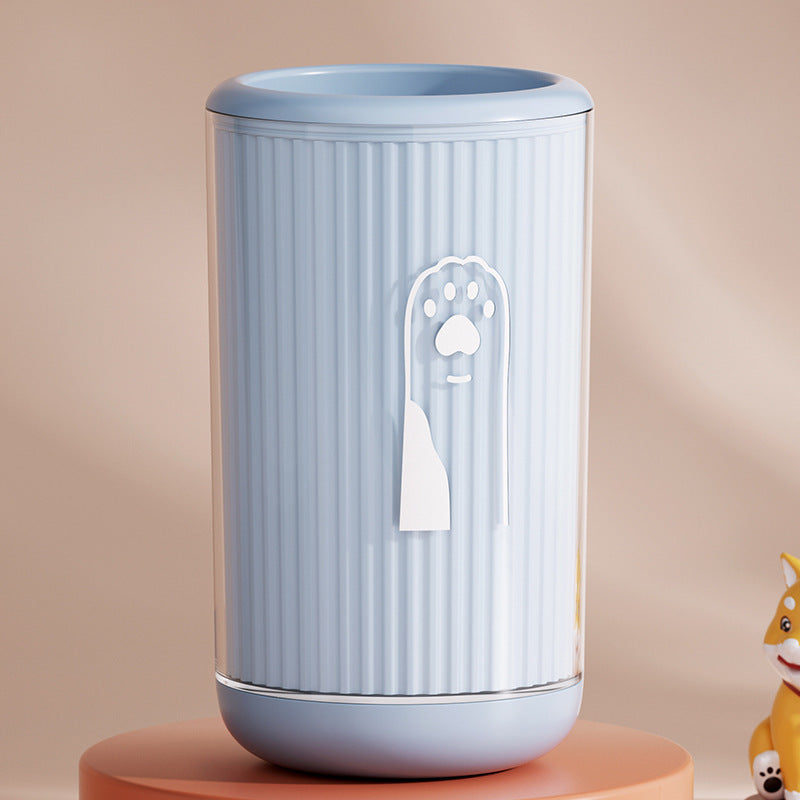 Dog Paw Cleaner - Paw Cleaner - Dog Paw Cleaner - Dog Accessories - Foot Cleaner - Coat Care - Dog Brush - Against Muddy Paws - Animal Supplies - Dog Wash - Portable - Soft Silicone - Blue - 1 Piece