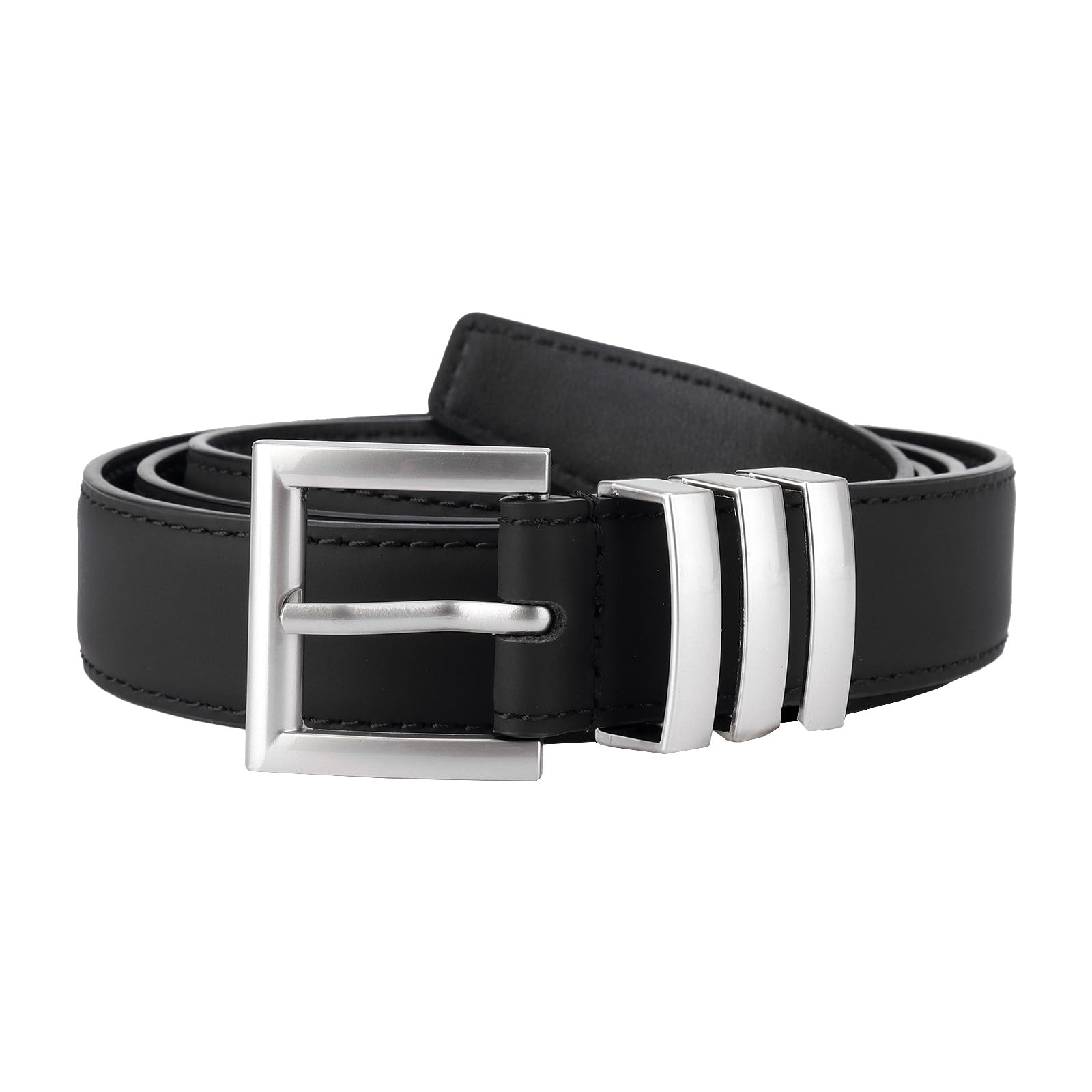 Waist Belt Women - Belts Women - Hip Belt - Jeans Belt - Belt with Buckle - Black Women's Belt - Accessories Women - Waistband - Faux Leather Belt - Casual Belt - Decorative Belt - Work Belt - Value Pack - Black - 2 Pieces