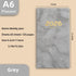 Pocket diary 2026 - A6 diary - Weekly planner - Yearly planner - Organizer - Planner book - 2026 diary for women - School diary - Weekly diary - Compact diary - Diary - Planning tool - Small diary - Marble design - Gray - 1 piece
