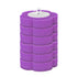 Toilet brush replacement head - Toilet brush refill - Bathroom accessories - Toilet accessories - Replacement sponge - Brush attachment - Loose brush head - Sanitary supplies - Household items - Sponge refill - Toilet maintenance - Purple - 6 pieces