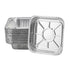 Aluminum Trays - Large Square Oven Dishes - Airfryer Trays XXL - Aluminum Bowls - Disposable Containers - BBQ Trays - Grill Accessories - Lasagna Dishes - Heat Resistant - Food Containers - Catering Dishes - Roasting Pan - Sturdy - Silver - 50 Pieces