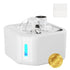 Cat Drinking Fountain - Water Fountain - Dog Drinking Bowl - Automatic Drinking Bowl - Cat Fountain - Dog Fountain - Water Dispenser - Whisper-Quiet - Includes 8 Filters - LED Lighting - Water Bowl - Pet Accessories - 2.8 Liters - White - 1 Piece