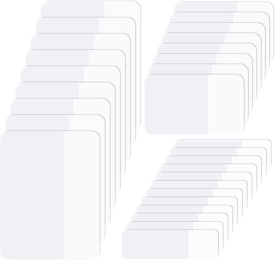 Sticky notes - Page markers - Index tabs - Sticky notes - Bookmarks - Transparent - Tabs - Office supplies - School supplies - Study - Writable - Notebooks - Agenda refill - White - 12 pieces