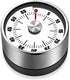 Kitchen Timer - Timer - Kitchen Timer - Egg Timer - Stopwatch - Mechanical Timer - Time Clock - Pomodoro - Kitchen Utensils - Cooking Utensils - Baking Utensils - Gadgets - Alarm Clock - Clock - Stainless Steel - Magnet - Cooking - White - 1 Piece