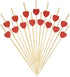 Cocktail sticks - Satay sticks - Tapas sticks - Hearts - Party supplies - Snacks - Valentine&