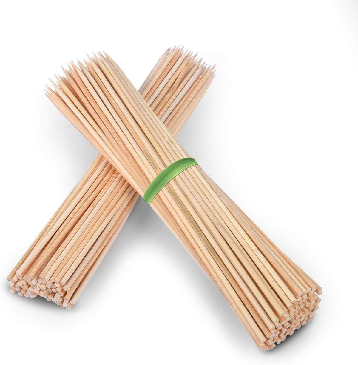 Satay skewers - Bamboo skewers - BBQ skewers - Barbecue - Grill skewers - Marshmallow sticks - Shaslick - Yakitori - Kebab - Fruit skewers - Kitchen utensils - Wooden skewers - Bamboo sticks - Picks - Party supplies - 30 cm - 3 mm - Natural - 200 pieces