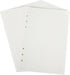 Notebook Refill A5 - Ring Binder Paper 6 Holes - Agenda Refill - Bullet Journal Paper - Refillable Notepad - Writing Paper - Planner Inserts - Office Supplies - School Supplies - Drawing and Sketching -Dotted Dots - White - 5 Pieces