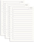 Notebook Refill A5 - Ring Binder Paper 6 Holes - Agenda Refill - Bullet Journal Paper - Refillable Notepad - Writing Paper - Planner Inserts - Office Supplies - School Supplies - To-Do List Check-Off -To Do List - White - 5 Pieces