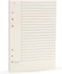 Notebook Refill A5 - Ring Binder Paper 6 Holes - Agenda Refill - Bullet Journal Paper - Refillable Notepad - Writing Paper - Planner Inserts - Office Supplies - School Supplies - Summary Making -Cornell Method - White - 5 Pieces