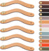 Leather Handles - Furniture Handles - Kitchen Handles - Door Handles - Cabinet Handles - Drawer Knobs - Furniture Hardware - Kitchen Hardware - Handles - Leather - Leather - Kitchen Renovation - Scandinavian - Brass - Knobs - Loops - Loop - Beige - Set of