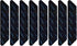 Carpet stoppers - Anti-slip mat - Rug grippers - Rug stopper - Anti-slip stickers - Rug fixer - Sofa cover stopper - Carpet undermat - Stair mat stopper - Self-adhesive - XL Grippers - Black - 8 Pieces