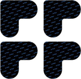 Carpet stoppers - Anti-slip mat - Rug grippers - Rug stopper - Anti-slip stickers - Rug fixer - Sofa cover stopper - Carpet undermat - Decorative grippers - Sofa gripper - Black - 4 Pieces