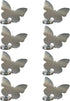Tablecloth clips - Tablecloth weights - Magnetic clips - Tablecloth holder - Garden accessories - Picnic accessories - Windstopper tablecloth - Table accessories - Outdoor dining - Magnetic weight - Butterfly design - Silver - 8 pieces