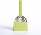 Cat Litter Scoop - Cat Litter Scoop - Cat Litter Scoop - Cat Litter Scoop - Cat Litter Accessories - Cat Litter Scoop with Holder - Cat Toilet Cleaning - Cat Litter Sieve - Cat Litter Scoop - Pet Supplies Cats - Sturdy Plastic Scoop - Green - 1 Piece