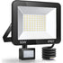 50W LED Floodlight with Motion Sensor IP67 Waterproof 5000LM 7000K Cool White