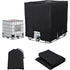 IBC Water Tank Cover Waterproof UV Resistant 420D Tarpaulin with Zipper, 300 L