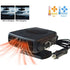 2-in-1 Car Heater 200W 12V Cigarette Lighter Defogger and Cooling Fan