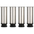4 Pack Adjustable Furniture Legs Stainless Steel Round Sofa Table Legs, Diameter 50 mm Height 150 mm