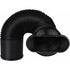 Mobile Air Conditioner Exhaust Hose Kit Black Flat Mouth, Diameter 15 cm Length 22-150 cm