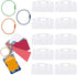 Card holder ring for Yoto card set, 3 keychain loops and 10 hanging tabs Removable card holder organizer Children&