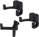 Jhubers Goods - Sanding Hooks - Tool Hangers - Plastic - Sanding Boards - Organization Accessories - Rakes - Shovels - Hammers - Black - 3 pieces - Compatible with - Plastic U-shaped - V-shaped - Storage Accessories