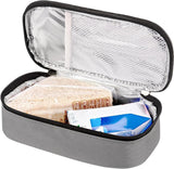 Allecto - Travel Snack Bags - Thermally Insulated Container - Fruit - Lightweight - Leak-Proof Cooler Bag - Portable - Storage Accessories - Picnic - Grey - Suitable for model XYZ.