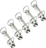 5 pieces D-shaped metal clip ring binder mechanism - set of 2 ring binders for papers, textbook, documents - school supplies - storage accessories