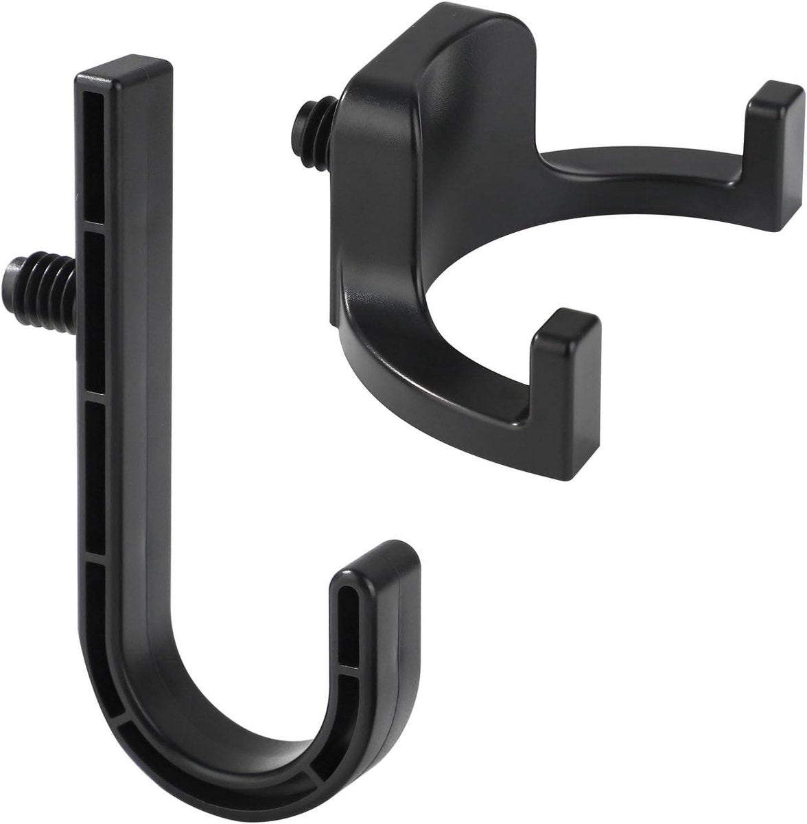 Allecta - Set of 2 Storage Hooks for Sheds | V-Shaped Tool Hooks | Storage Accessories - Black | Suitable for Craftsman Sheds