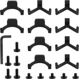 21-Piece Tool Storage Hooks - Black Y/U-Shaped Hooks with Wrench - Shed Storage Accessories - Compatible with Suncast and Craftsman