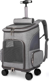 Luxury Dog & Cat Trolley | For Small Dog or Cat | Dog Backpack | Dog Buggy | Cat Travel Carrier