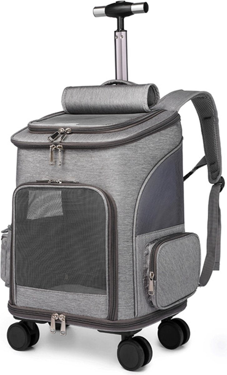 Luxury Dog & Cat Trolley | For Small Dog or Cat | Dog Backpack | Dog Buggy | Cat Travel Carrier