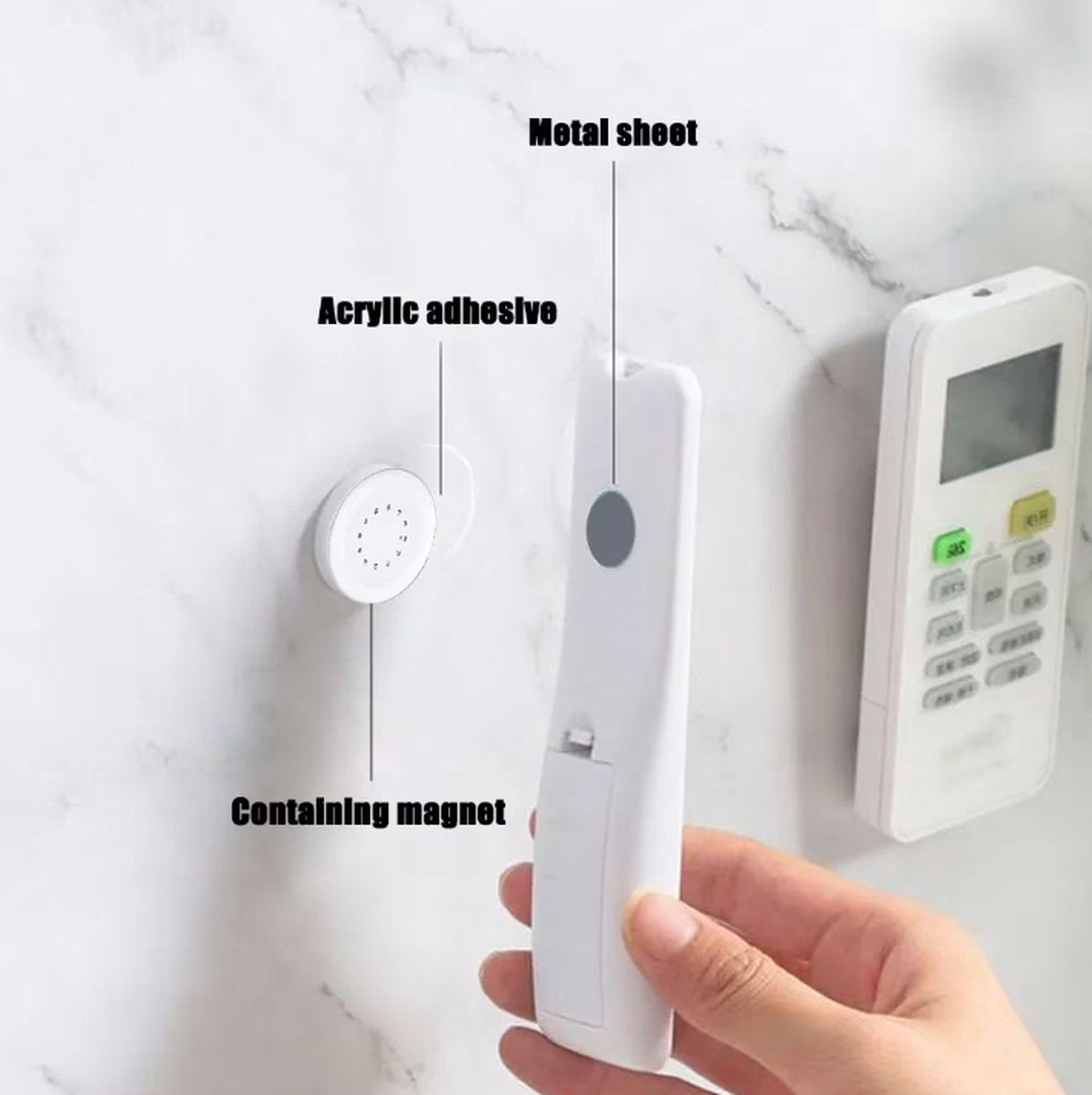 Togadget® - Magnetic Wall Mount - Mount for items - Space-saving holder - Storage accessories with magnets