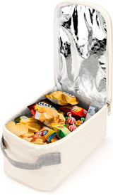 Allecto - Thermally insulated container for fruit - Lightweight and leak-proof - Portable outdoor cooler bag - Storage accessories - Suitable for picnics (beige) Travel snack bags.