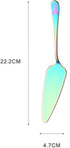 Cake Peel | Pizza Peel | Cake Cutter | Pizza Cutter | With Serrated Edge | Stainless Steel | Bronze