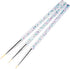 Nail Art Pens Set of 3 | Nail Brushes | GOLD