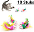10x Plush Toy Mouse | Cat Toys | Toy Mice | Play Mouse
