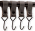 Brute Strength - Multifunctional Hook with Leather Loop - Cognac - 2 pieces - Coat Hook - Camping Hook - Leather - Hanging Hooks - Towel Hooks